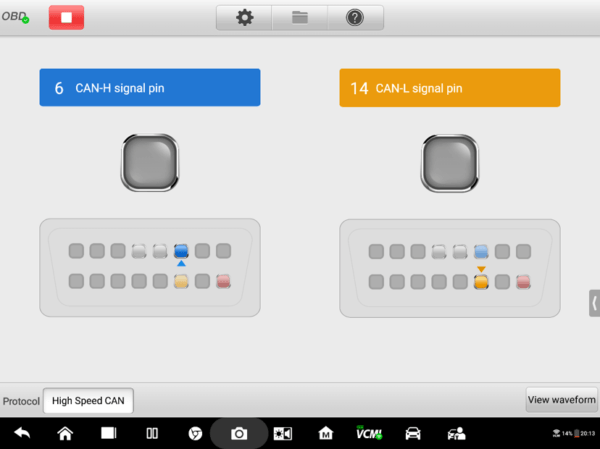 Autel MaxiSYS MS919 can bus check screenshot 2