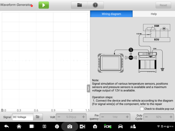 Autel MaxiSYS MS919 waveform screenshot